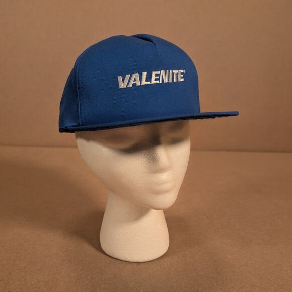 Vintage Valenite Snapback Hat Blue Cap Stylemaster USA Made Tooling Machine Shop - Picture 5 of 7
